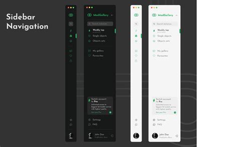 Sidebar Navigation Free To Use Figma Community