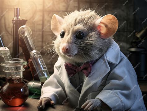 Premium Ai Image Hyperrealistic Anthropomorphic Mice Dressed As A