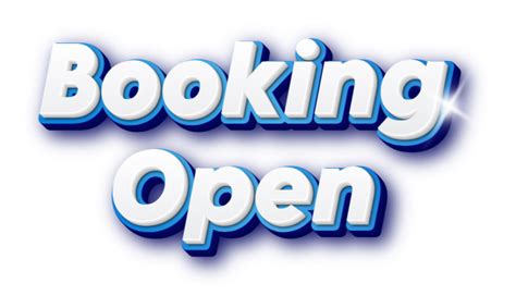 Booking Open Png Transparent Png Images For Designer Free