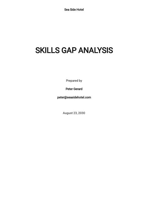 FREE Gap Analysis Template in Microsoft Word (DOC) | Template.net