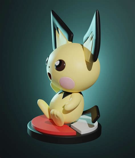 Stl File Pichu Pokemon 🐉 ・3d Printer Model To Download・cults