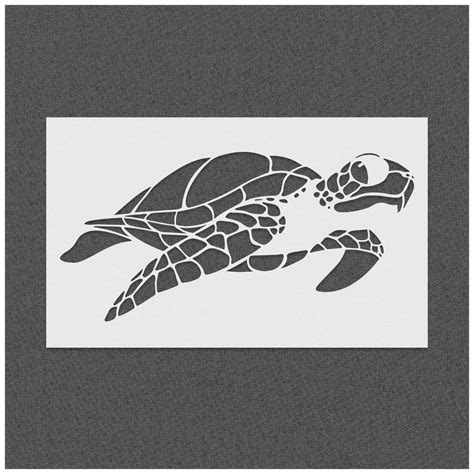 Graphic Sea Turtle Stencils | Stencilmonkey – Stencil Monkey