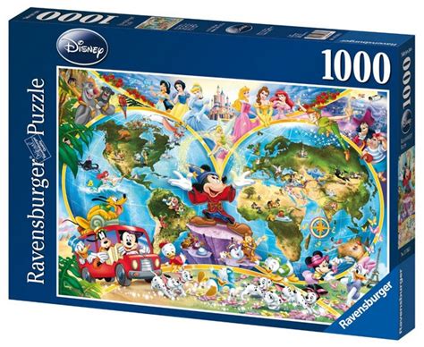 Disney S Weltkarte Teile Puzzle Ravensburger Puzzle Online Kaufen