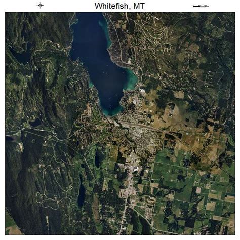 Aerial Photography Map Of Whitefish Mt Montana