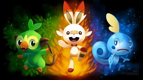 Pok Mon Grookey Pok Mon Sobble Pok Mon Pok Mon Sword And Shield