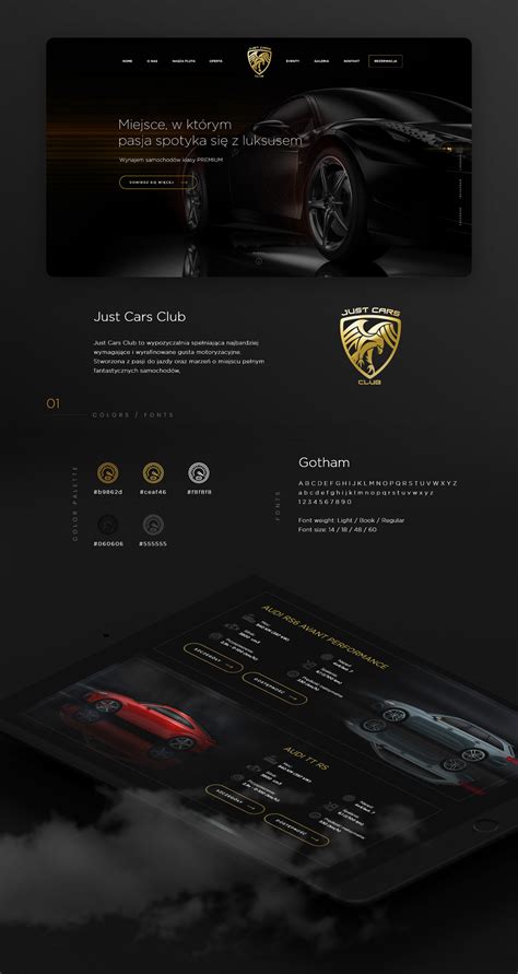 Luxury Car - rental web design on Behance