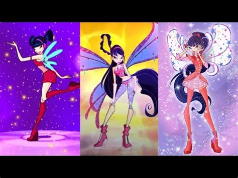 Winx Club Musa All Transformations Youtube