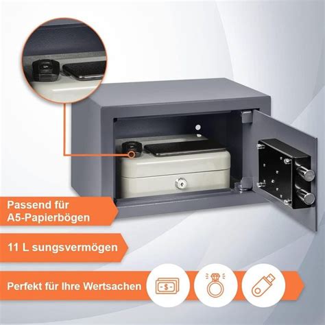 Home Tresor Safe Mit Doppelbartschloss Sicherheits Safe L Kaufen