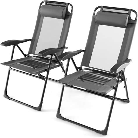 Nexos Trading Er Set Premium Klappstuhl Relax Stuhl Campingstuhl