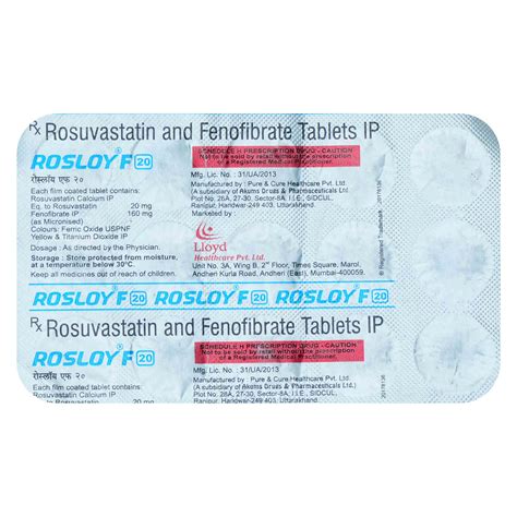 Rosloy F 20 Tablet Uses Side Effects Price Apollo Pharmacy