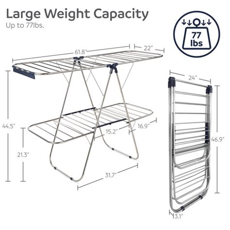 Rebrilliant Stainless Steel Foldable Gullwing Drying Rack Reviews