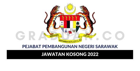 Permohonan Jawatan Kosong Pejabat Pembangunan Negeri Sarawak Portal