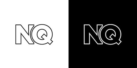 La Letra N Y Q Plantilla De Dise O Del Logotipo Nq Logotipo Basado En