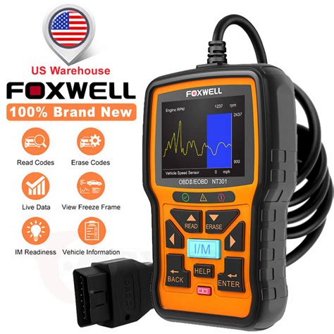 Foxwell Nt Obd Engine Check Diagnostic Code Reader Universal Car