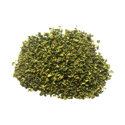 Wholesale High Quality Green Bell Pepper Flakes Dehydrated Green Chilli ...