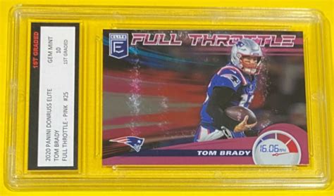 Panini Donruss Elite Full Throttle Pink Tom Brady For Sale