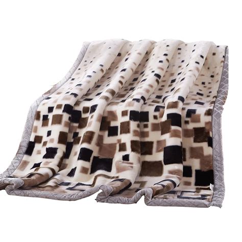 Double Layer Super Soft Fluffy Raschel Mink Blanket Luxury Quality Winter Bed Throw Twin Queen