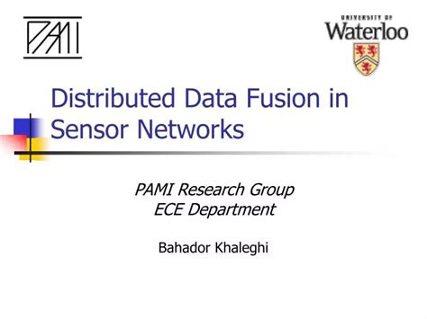 Ppt Distributed Data Fusion In Sensor Networks Powerpoint