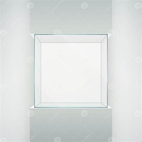 Empty Glass Showcase Stock Vector Illustration Of Furniture 113205350