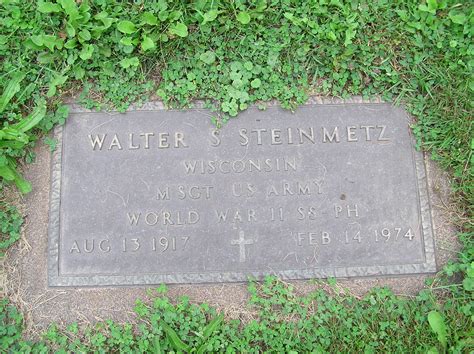 Sgt Walter S Steinmetz 1917 1974 Find A Grave Memorial