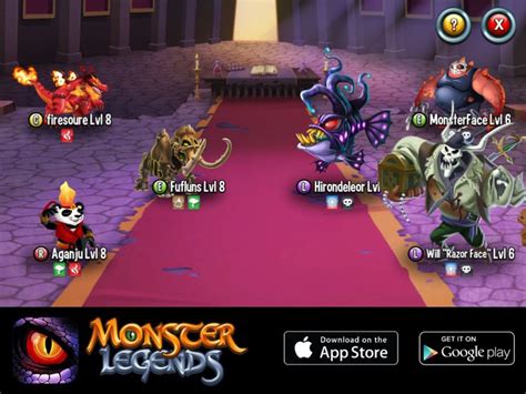 the monster legend game is being played on an iphone or ipad, and it's ...