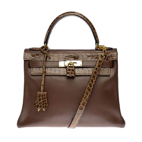 Herm S Kelly Sellier Bandouli Re En Cuir Box Marron Catawiki