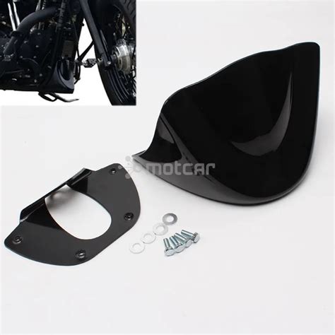 Motorcycle Motorbike Mudguard Gloss Black Lower Front Chin Spoiler Air