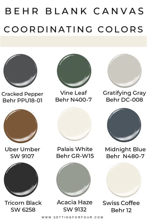 Behr Blank Canvas Color Of The Year 2023 Setting For Four, 52% OFF