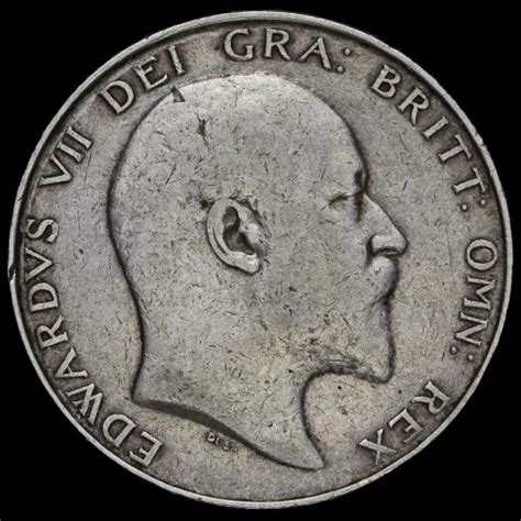 1902 Edward VII Silver Half Crown