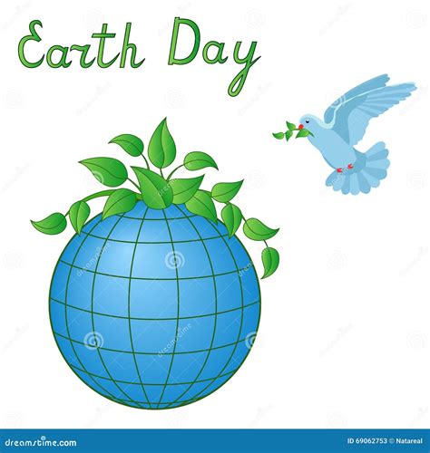 Earth Day Symbols Cartoon Vector | CartoonDealer.com #69062753