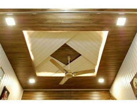 Decorative Wooden Modern Hall Pvc Wpc False Ceiling Designs China