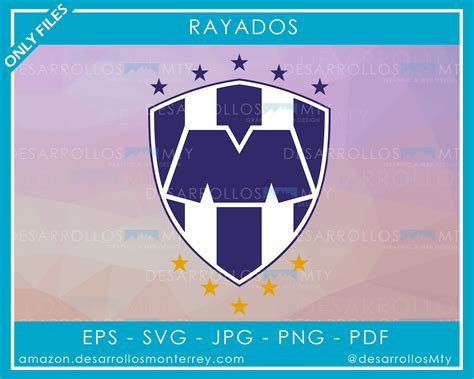 Escudo De Rayados De Monterrey En La Vida Y En La Cancha Svg Eps Pdf