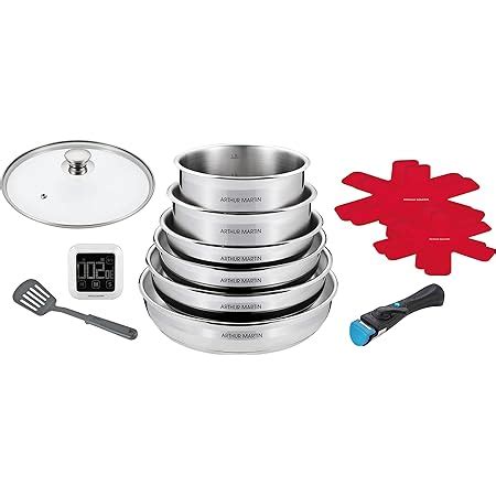 Seb Compact Inox Batterie De Cuisine Pi Ces Induction Po Les