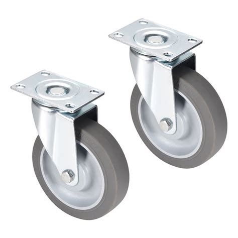 Swivel Caster Wheels Inch Tpr Caster Degree Rotate Top Plate