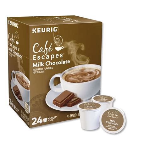 Cafe Escapes Milk Chocolate Hot Cocoa K Cups Box OFFICE PROS