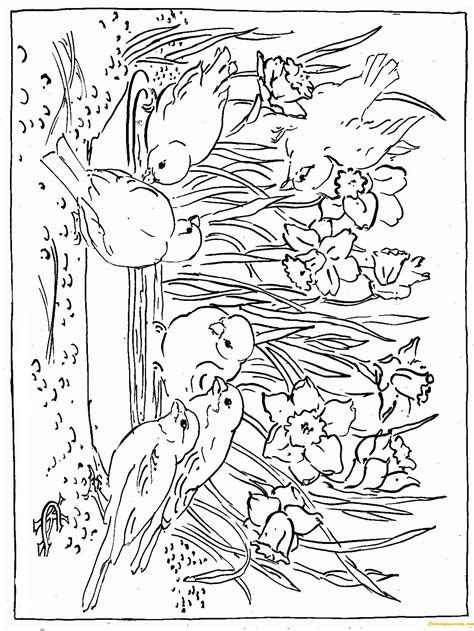 Nature Scene Coloring Page The Best Porn Website