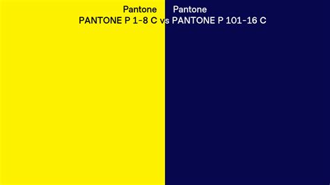 Pantone P C Vs Pantone P C Side By Side Comparison