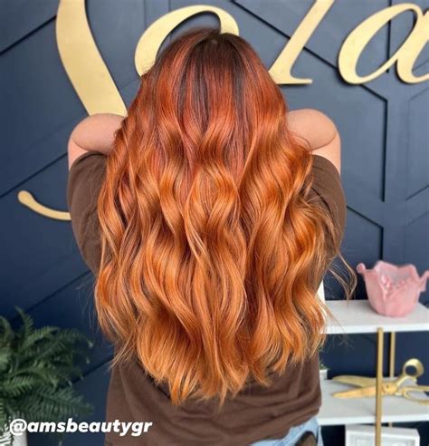 Red Fall Copper Balayage