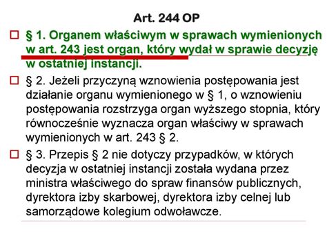 Wznowienie postępowania administracyjnego online presentation