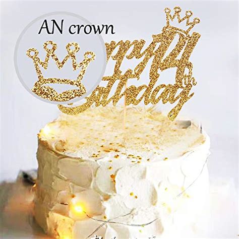 Sunny Zx Font Golden Numbers Th Queen Birthday Cake Topper Gold