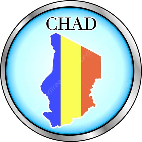 Chad Souvenir Cartography Flag Vector Souvenir Cartography Flag Png