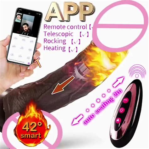 App Thrusting Dildo Vibrator Realistic Silicone Dildos For G Spot Anal