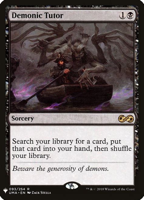 Demonic Tutor Mystery Booster The List Card Kingdom