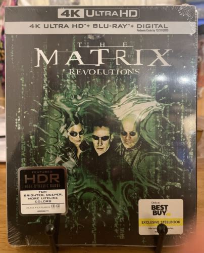 THE MATRIX REVOLUTIONS 4K UHD BLU RAY EXCLUSIVE STEELBOOK EDITION