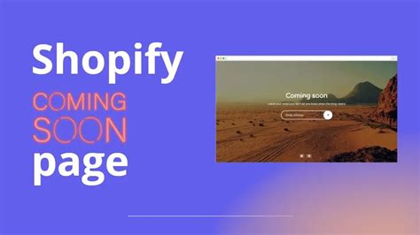 How To Create A Shopify Coming Soon Page Updimes