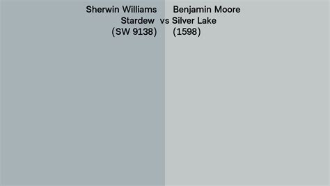 Sherwin Williams Stardew Sw 9138 Vs Benjamin Moore Silver Lake 1598