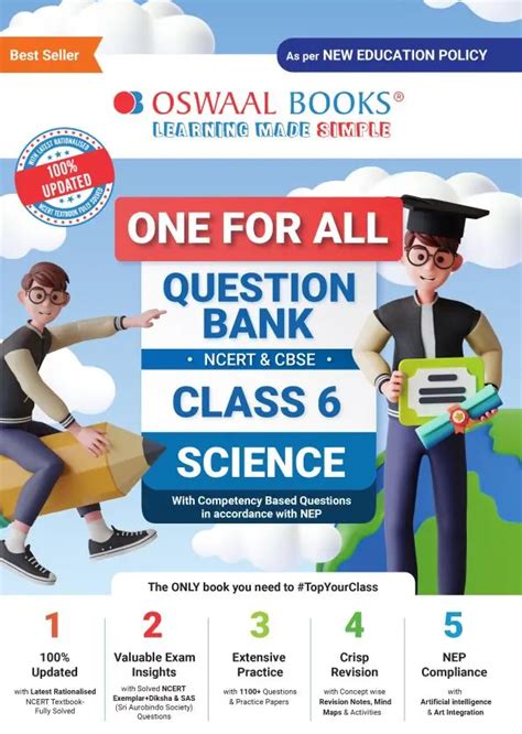 Oswaal One For All Question Bank Ncert And Cbse Class 6 Science For 2023 Exam For 2024 Exam