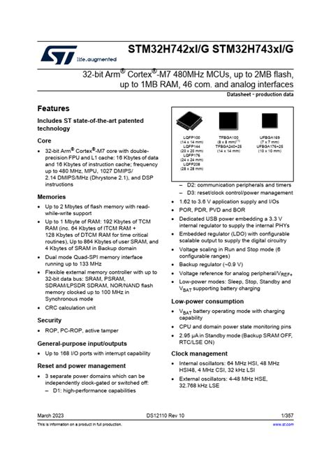 Stm H Zg Datasheet Pdf Stock And Price Stmicroelectronics Mcus