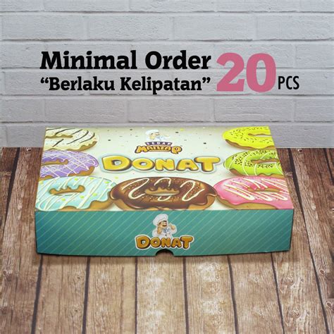 Jual Dus Donat Isi 6 Box Donat Sedap Mantap Donat Ukuran 27 X 18 5