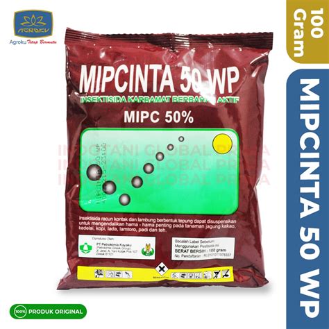 Jual Pembasmi Hama Serangga Insektisida MIPCINTA 50 WP 100 Gram